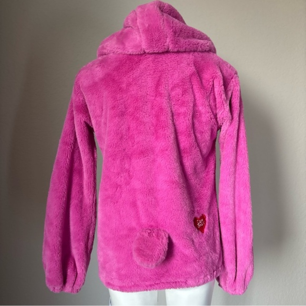 Care‎ Bears Cheer Bear Pink Hoodie Sweatshirt Costume Womens Size Large Kidcore - Picture 7 of 9